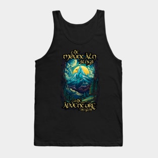 The Mountain Sings, the Adventure Begins -  The Lonely Mountain - Dragon - Fantasy Tank Top